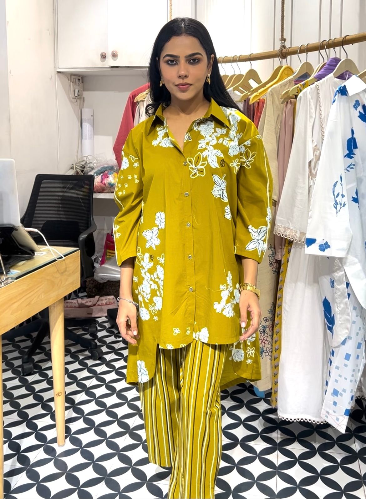 MUSTARD MIST co-ord set